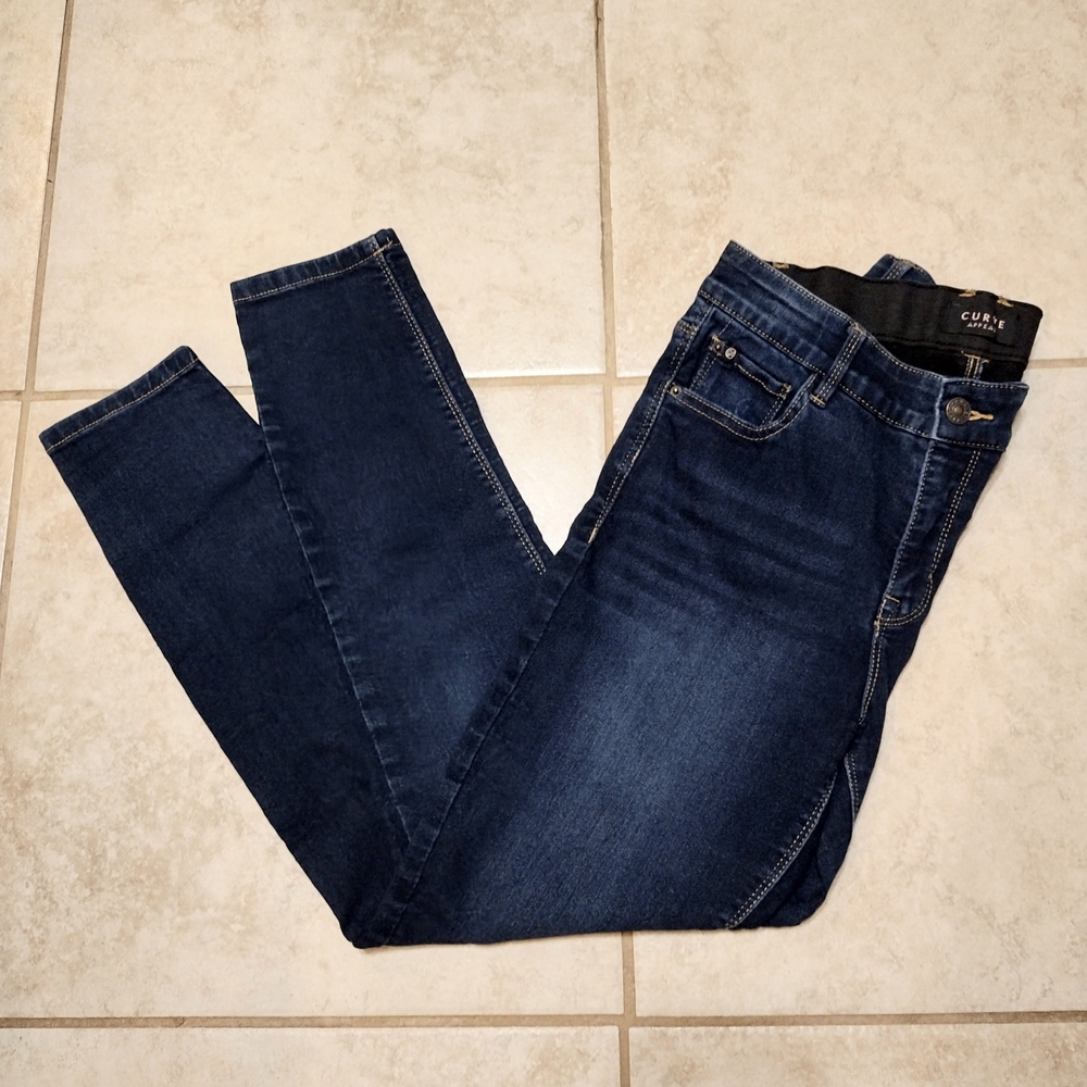 Curve Appeal Dark Blue Denim Jeans Skinny